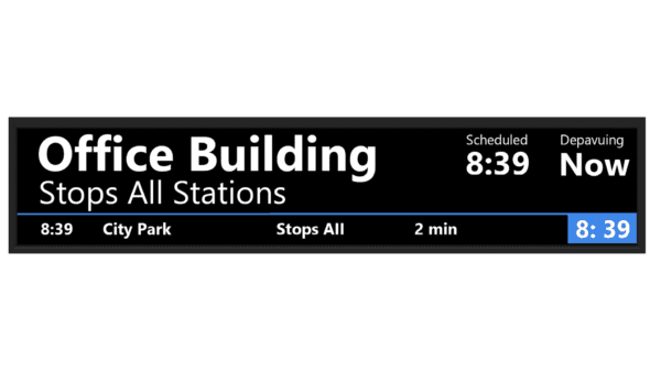 48.5 inch bar type passenger information LCD panel