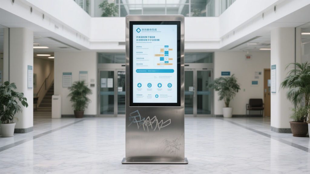 Vandal-resistant digital display solution for psychiatric hospitals